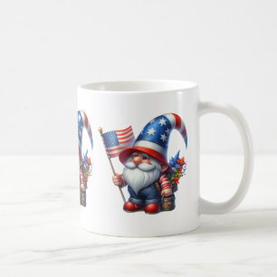 Patriotische Gnome-Kaffee-Tasse Kaffeetasse
