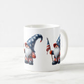 Patriotische Gnome-Kaffee-Tasse Kaffeetasse (VorderseiteRechts)