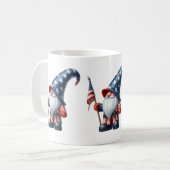 Patriotische Gnome-Kaffee-Tasse Kaffeetasse (Vorderseite Links)