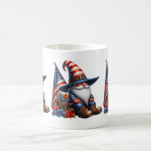 Patriotische Gnome-Kaffee-Tasse Kaffeetasse (Mittel)
