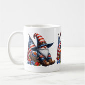 Patriotische Gnome-Kaffee-Tasse Kaffeetasse (Links)