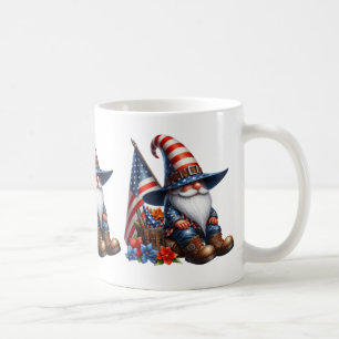 Patriotische Gnome-Kaffee-Tasse Kaffeetasse