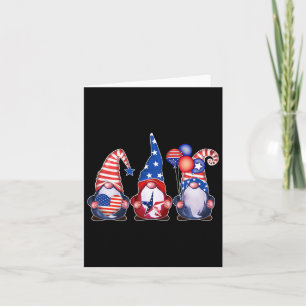 Patriotische Gnomes 4. Juli Unabhängigkeitstag Fra Karte