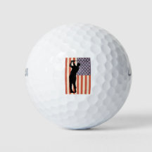 Patriotische Golfbälle mit amerikanischer Flagge