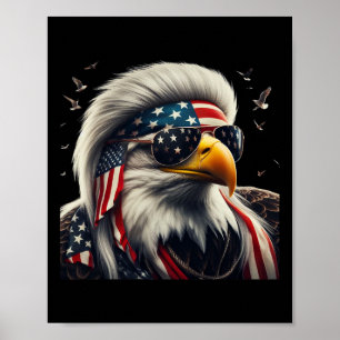 Patriotische grafische T-Shirts für Männer am 4. J Poster