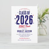 Patriotische GRILLEN Einladung (Stehend Vorderseite)