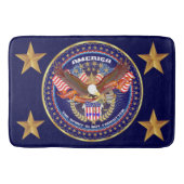 Patriotische große Bad-Matte 24" x 6" Badematte (Vorderseite)