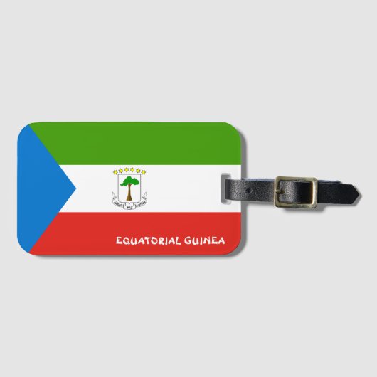 Patriotische Guinea Gepäckanhänger (Vorderseite (Horizontal))
