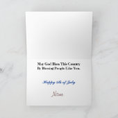 Patriotische Ham Radio Grußkarte Karte (Innenseite)