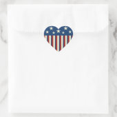 Patriotische Heart Stickers (Tasche)
