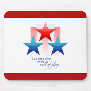 Patriotische Helden-Wand der Ehre, Danke Militär Mousepad