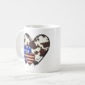 Patriotische Herzen Kaffeetasse (Vorderseite Links)