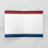 Patriotische Herzveteranen Tag Grußkarte Karte (Innenseite)