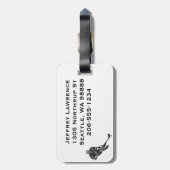 Patriotische Hockey Design-Gepäckmarken Gepäckanhänger (Rückseite vertikal)