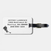 Patriotische Hockey Design-Gepäckmarken Gepäckanhänger (Rückseite horizontal)