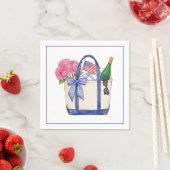 Patriotische Hydrangeas Americana Picknick  Serviette (Beispiel)
