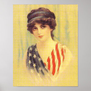 Patriotische Illustration Poster