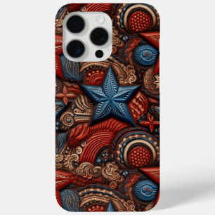 Patriotische Imitate Leather Case-Mate iPhone Hülle