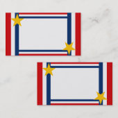 Patriotische individuell anpassbare Visitenkarten Visitenkarte (Vorne/Hinten)