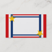 Patriotische individuell anpassbare Visitenkarten Visitenkarte (Rückseite)
