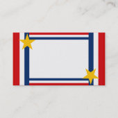 Patriotische individuell anpassbare Visitenkarten Visitenkarte (Vorderseite)
