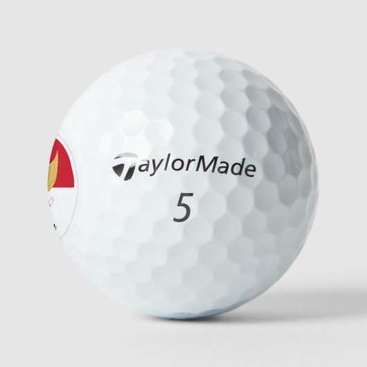 Patriotische indonesische Flag Golf Balls, Indones Golfball (Logo)