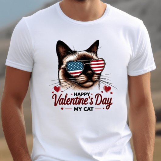 Patriotische Infektion: Valentinstag Katze Sweatshirt