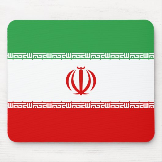 Patriotische Iran-Flagge Mousepad (Vorne)