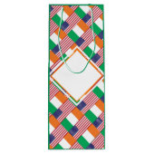 Patriotische Irish American Fags Geschenktüte Für Weinflaschen (Rückseite)