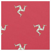 Patriotische Isle Man Flag Stoff (Nahaufnahme)