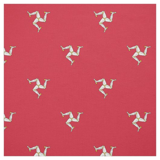 Patriotische Isle Man Flag Stoff (Muster)