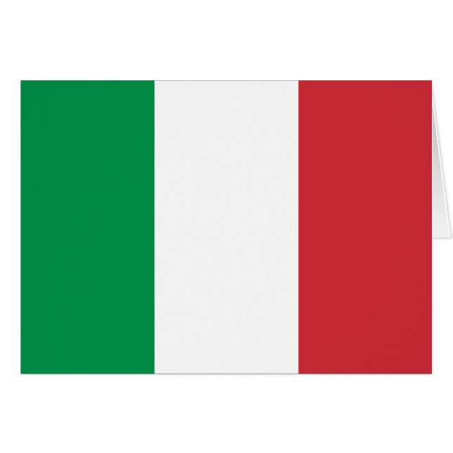 Patriotische italienische Flagge (Vorderseite (Horizontal))