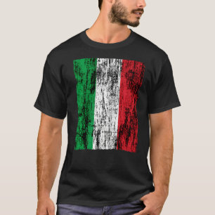 Patriotische Italienische Flagge beklagt Vintage I T-Shirt