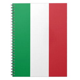 Patriotische italienische Flagge Notizblock
