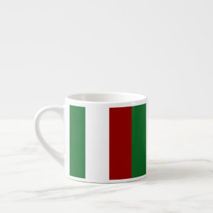 Patriotische italienische Flagge Trifarben Grün W Espressotasse