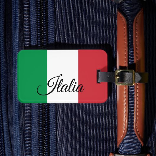 Patriotische italienische Gepäckmarken, italienisc Gepäckanhänger (Vorderseite Insitu 4)