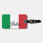 Patriotische italienische Gepäckmarken, italienisc Gepäckanhänger (Vorderseite horizontal)