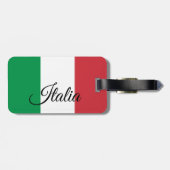 Patriotische italienische Gepäckmarken, italienisc Gepäckanhänger (Rückseite horizontal)