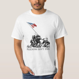 Patriotische Iwojima-Flagge-Freiheit WWII T-Shirt