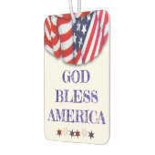 Patriotische Jagd Gott segne Amerika Vorlage Autolufterfrischer (Links)