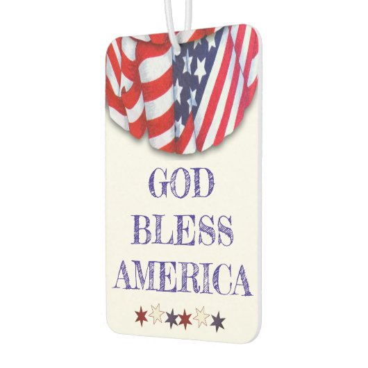 Patriotische Jagd Gott segne Amerika Vorlage Autolufterfrischer (Links)