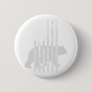 Patriotische Jagdbärenjäger Button