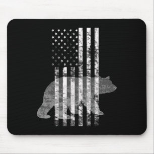 Patriotische Jagdbärenjäger Mousepad