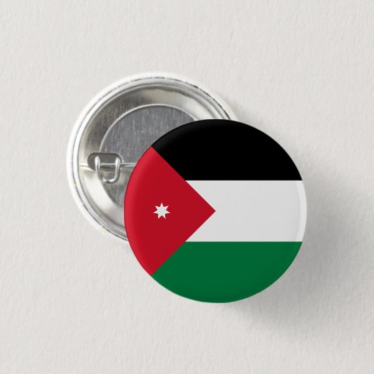 Patriotische Jordan-Flagge Button (Vorne & Hinten)