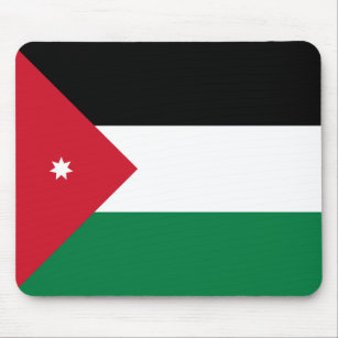Patriotische Jordan-Flagge Mousepad