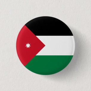 Patriotische jordanische Flagge Button