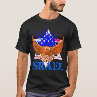Patriotische Juden Amerika Flagge Israel T-Shirt
