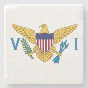 Patriotische Jungferninseln der Vereinigten Staate Steinuntersetzer