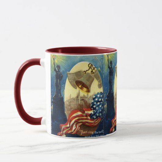 PATRIOTISCHE KAFFEE MUGS - 4. JULI - FREIHEIT TASSE (Links)