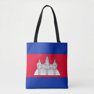 Patriotische kambodschanische Flagge Tragetasche Tasche